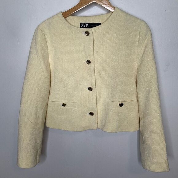 Zara Tweed Button Down Jacket - Picture 1 of 6